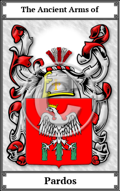 Pardos Family Crest Download (JPG)  Book Plated - 150 DPI