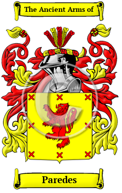 Paredes Family Crest/Coat of Arms