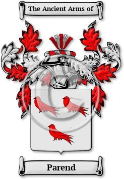 Parend Family Crest Download (jpg) Legacy Series - 150 DPI