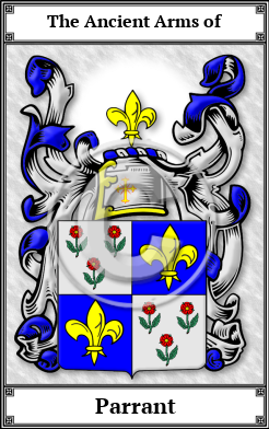 Parrant Family Crest Download (JPG)  Book Plated - 150 DPI