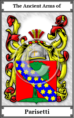 Parisetti Family Crest Download (JPG)  Book Plated - 150 DPI