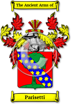 Parisetti Family Crest Download (jpg) Legacy Series - 150 DPI