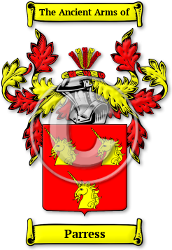 Parress Family Crest Download (JPG) Legacy Series - 600 DPI