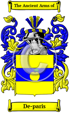De-paris Family Crest Download (JPG) Heritage Series - 300 DPI