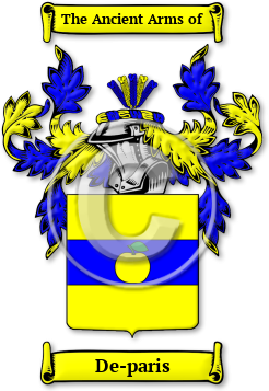 De-paris Family Crest Download (jpg) Legacy Series - 150 DPI