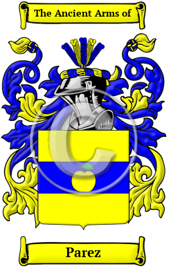 Parez Family Crest Download (JPG) Heritage Series - 600 DPI