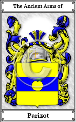 Parizot Family Crest Download (JPG) Book Plated - 600 DPI
