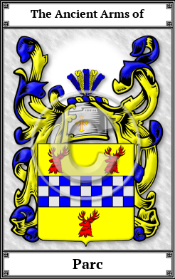 Parc Family Crest Download (JPG) Book Plated - 600 DPI