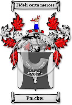 Parcker Family Crest Download (jpg) Legacy Series - 150 DPI