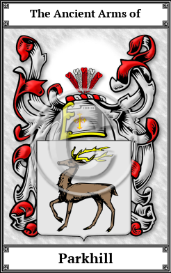 Parkhill Family Crest Download (JPG) Book Plated - 600 DPI