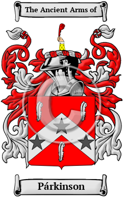 Párkinson Family Crest Download (JPG) Heritage Series - 300 DPI