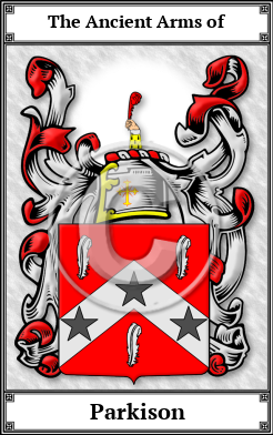 Parkison Family Crest Download (JPG)  Book Plated - 150 DPI