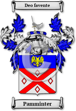 Pamminter Family Crest Download (JPG) Legacy Series - 300 DPI