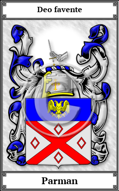 Parman Family Crest Download (JPG) Book Plated - 600 DPI