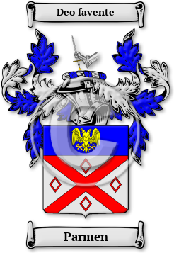 Parmen Family Crest Download (jpg) Legacy Series - 150 DPI