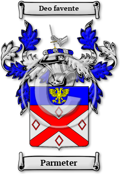 Parmeter Family Crest Download (jpg) Legacy Series - 150 DPI