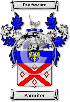 Parmiter Family Crest Download (jpg) Legacy Series - 150 DPI