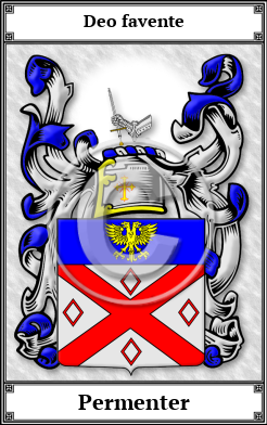 Permenter Family Crest Download (JPG)  Book Plated - 150 DPI