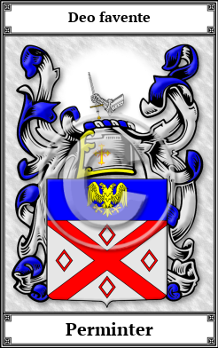 Perminter Family Crest Download (JPG) Book Plated - 600 DPI