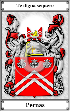 Pernas Family Crest Download (JPG)  Book Plated - 150 DPI