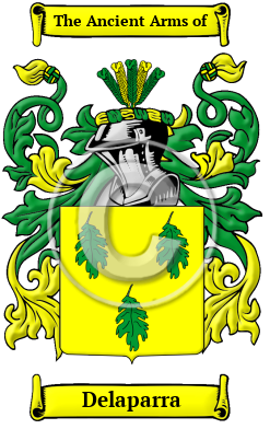 Delaparra Family Crest Download (JPG) Heritage Series - 600 DPI