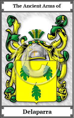 Delaparra Family Crest Download (JPG)  Book Plated - 150 DPI