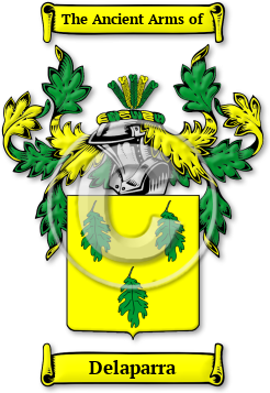 Delaparra Family Crest Download (jpg) Legacy Series - 150 DPI