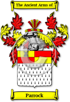 Parrock Family Crest Download (jpg) Legacy Series - 150 DPI
