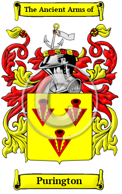 Purington Family Crest/Coat of Arms