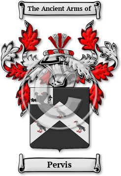 Pervis Family Crest Download (jpg) Legacy Series - 150 DPI