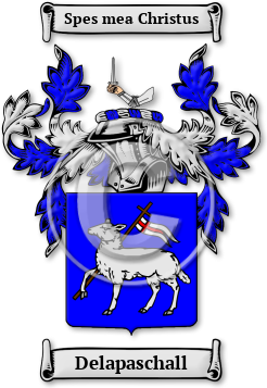 Delapaschall Family Crest Download (jpg) Legacy Series - 150 DPI