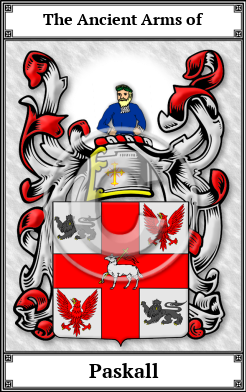 Paskall Family Crest Download (JPG)  Book Plated - 150 DPI