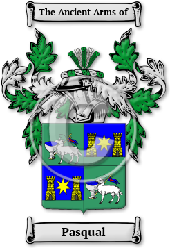 Pasqual Family Crest Download (jpg) Legacy Series - 150 DPI