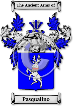 Pasqualino Family Crest Download (jpg) Legacy Series - 150 DPI