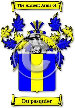 Du'pasquier Family Crest Download (jpg) Legacy Series - 150 DPI