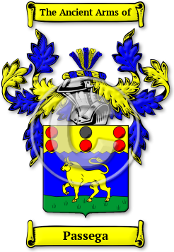 Passega Family Crest Download (jpg) Legacy Series - 150 DPI