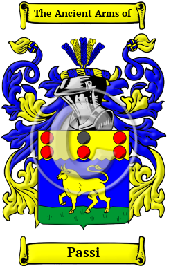 Passi Family Crest/Coat of Arms