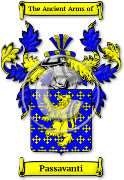 Passavanti Family Crest Download (JPG) Legacy Series - 600 DPI