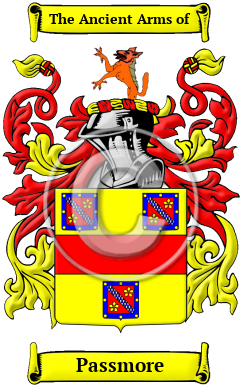 Passmore Family Crest/Coat of Arms