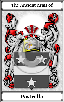 Pastrello Family Crest Download (JPG)  Book Plated - 150 DPI