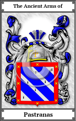 Pastranas Family Crest Download (JPG)  Book Plated - 150 DPI