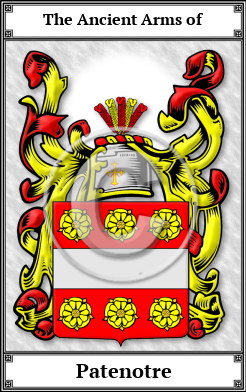 Patenotre Family Crest Download (JPG)  Book Plated - 150 DPI