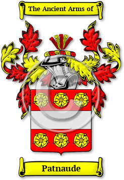 Patnaude Family Crest Download (jpg) Legacy Series - 150 DPI