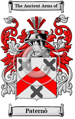 Paternò Family Crest/Coat of Arms