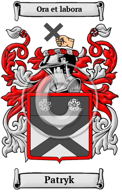 Patryk Family Crest/Coat of Arms