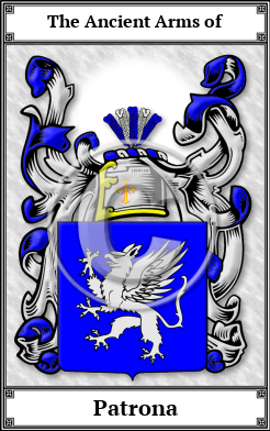 Patrona Family Crest Download (JPG)  Book Plated - 150 DPI