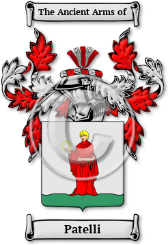 Patelli Family Crest Download (JPG) Legacy Series - 600 DPI