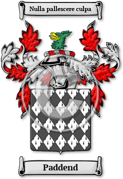 Paddend Family Crest Download (jpg) Legacy Series - 150 DPI