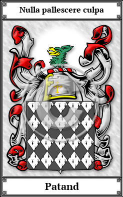 Patand Family Crest Download (JPG)  Book Plated - 150 DPI