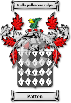Patten Family Crest Download (jpg) Legacy Series - 150 DPI